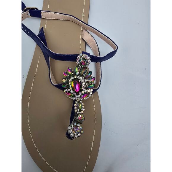 Azomodo  Blue Blingy‎ removable Gladiator Straps NIB - Picture 3 of 9